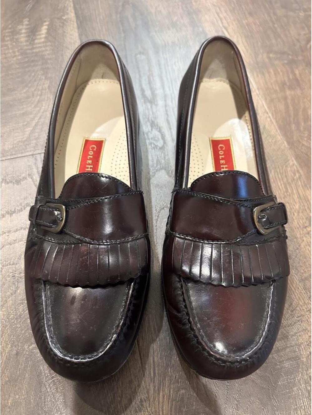 Cole Haan Men's Burgundy and Brown Loafer